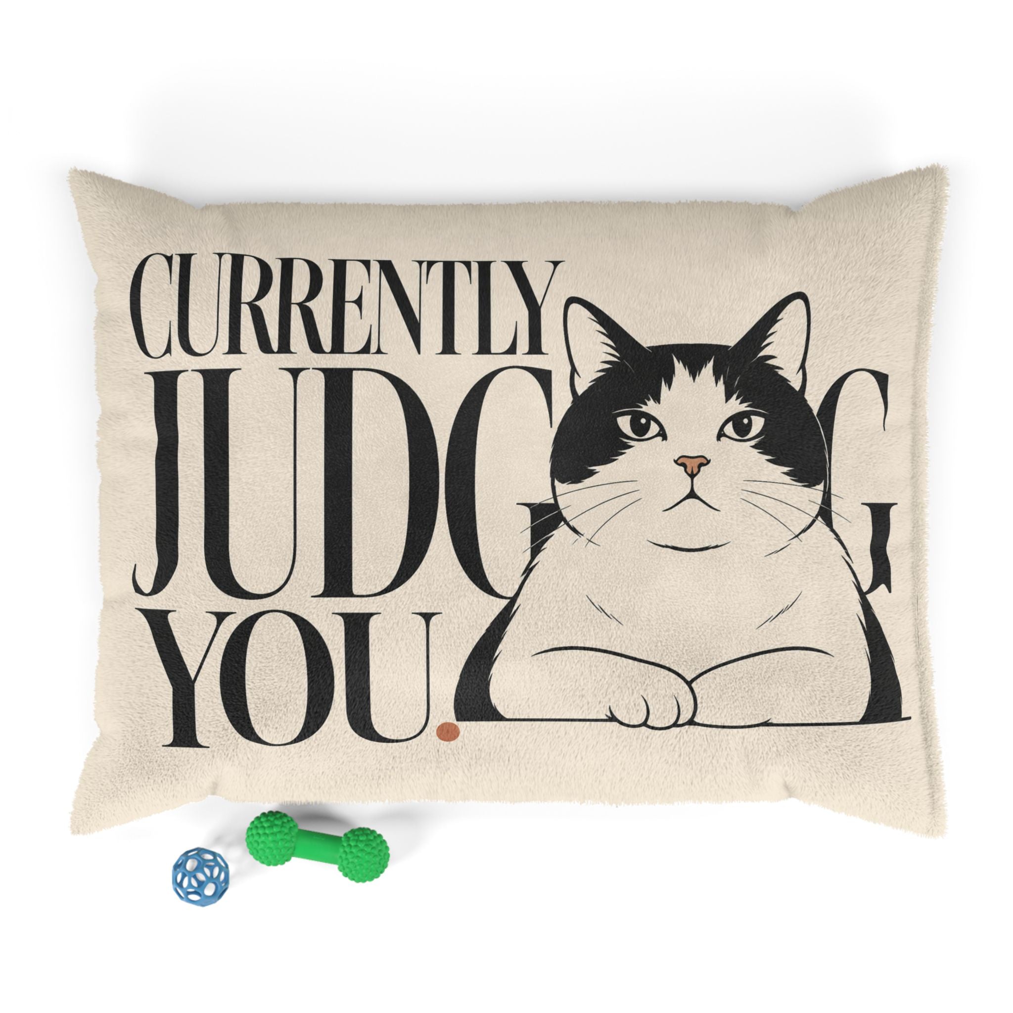 Quiet Loaf™ 'Currently Judging You' Cat Pet Bed
