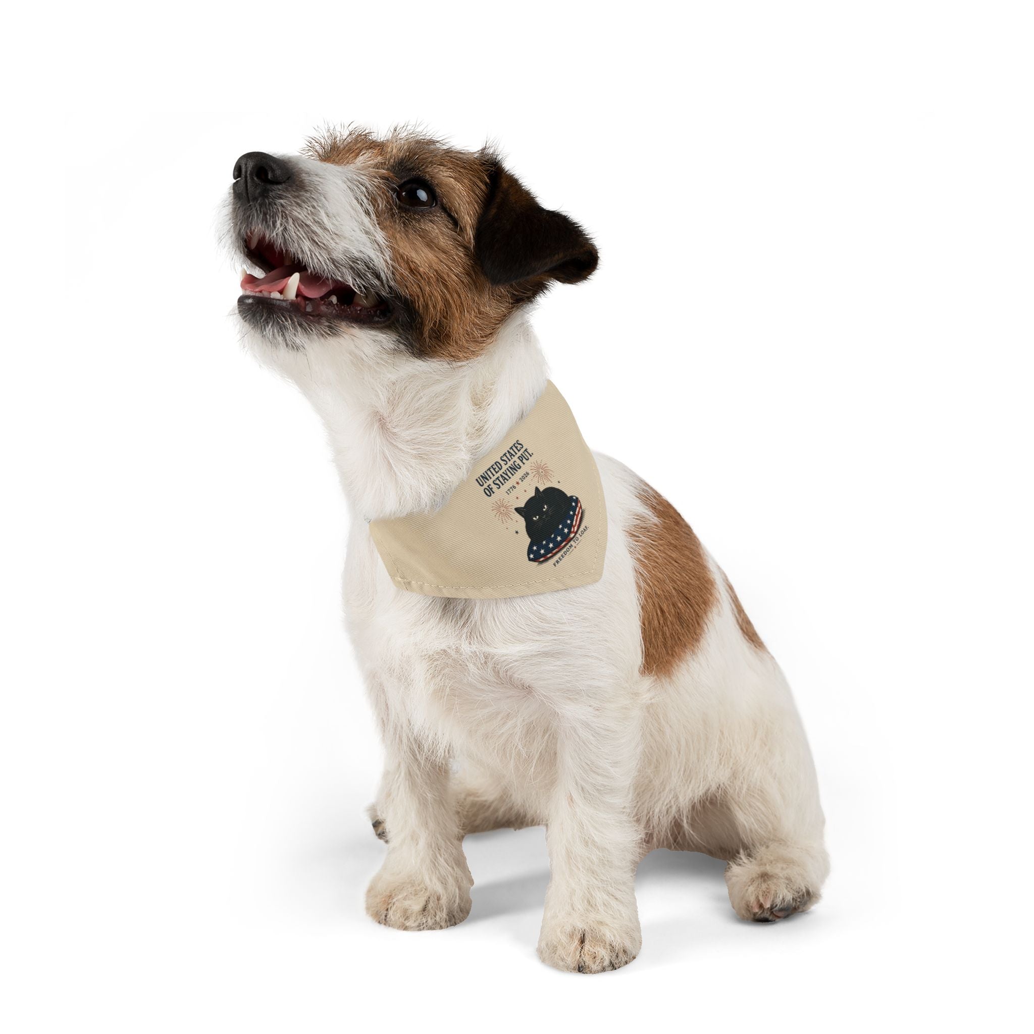 "United States of Staying Put" Pet Bandana