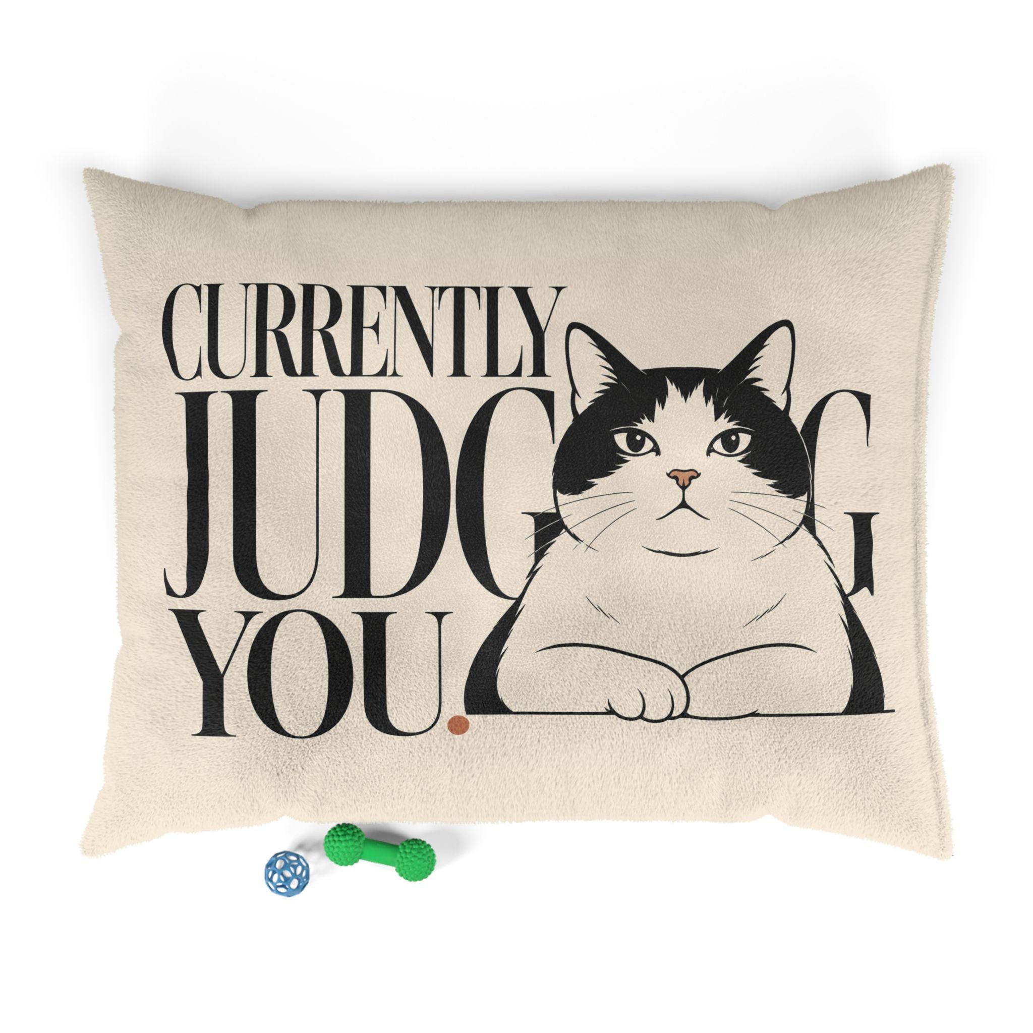Quiet Loaf™ 'Currently Judging You' Cat Pet Bed