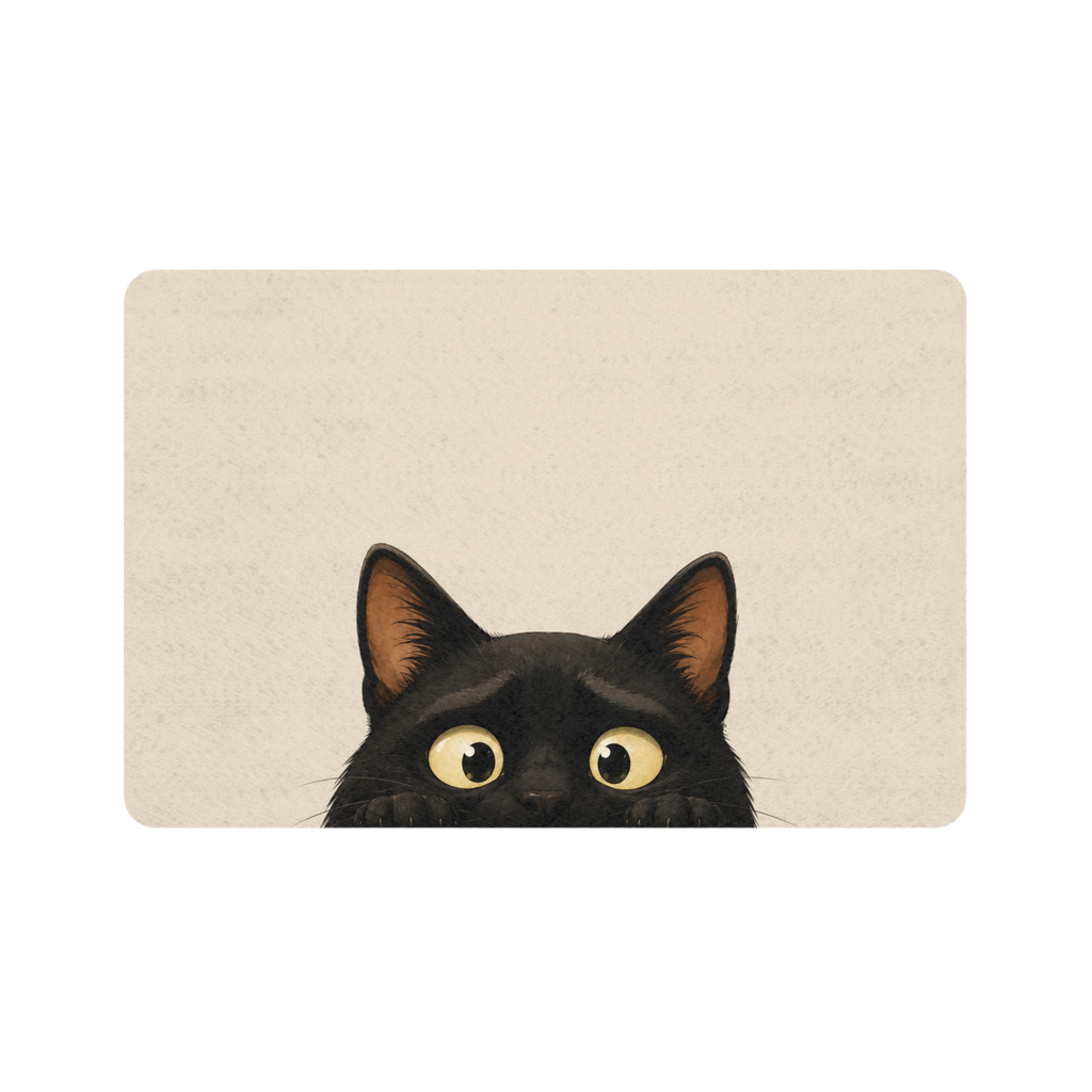 Soft Rituals™ 'Just Peeking' Pet Food Mat