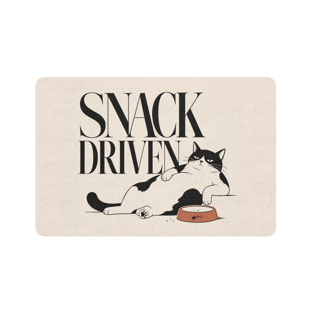 Quiet Loaf™ 'Snack-Driven' Pet Food Mat