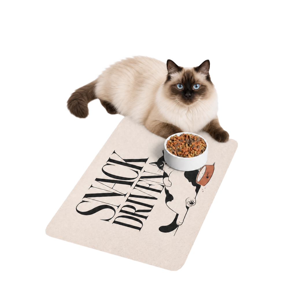 Quiet Loaf™ 'Snack-Driven' Pet Food Mat