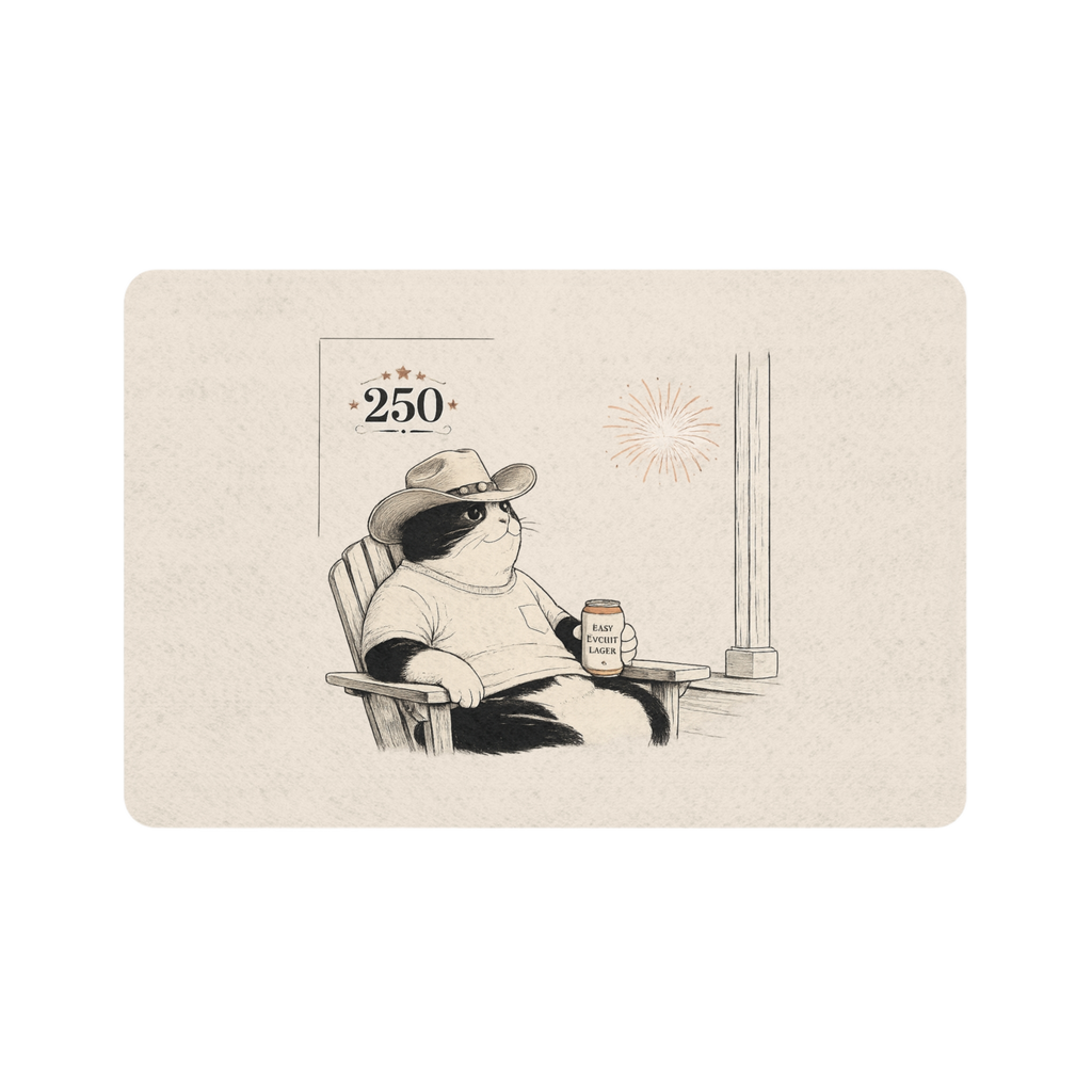 USA 250 - 'Cowboy Cat' Pet Food Mat