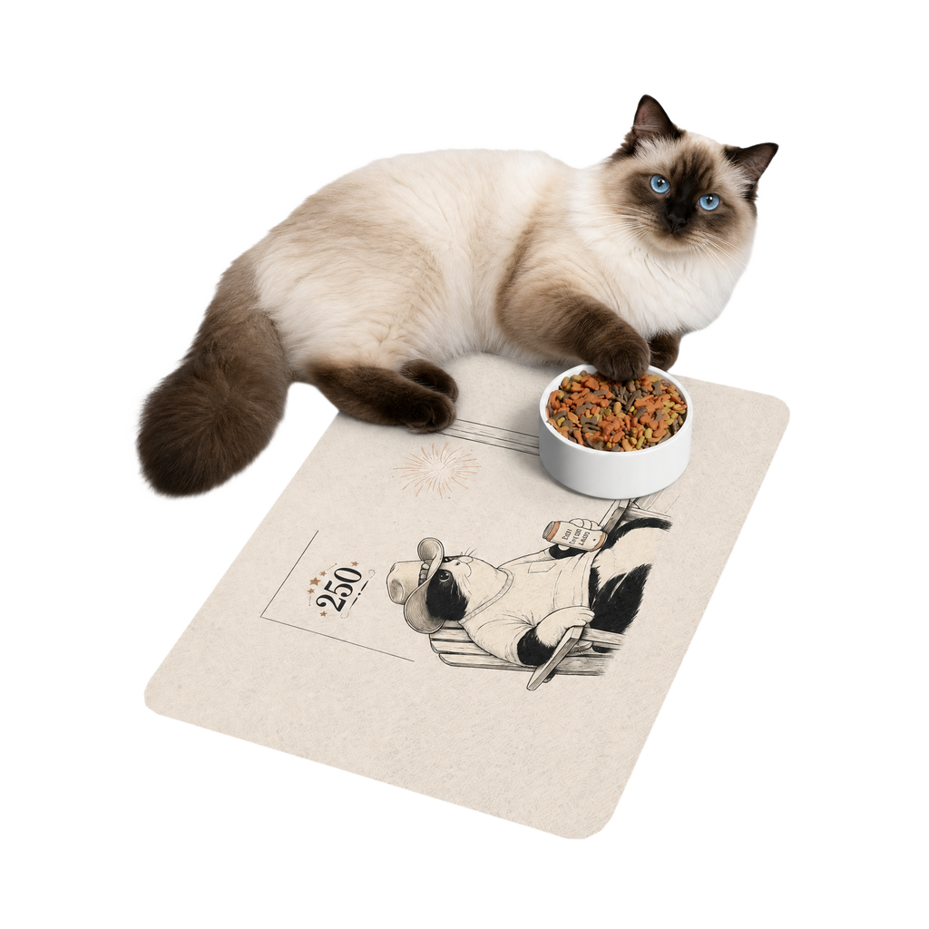 USA 250 - 'Cowboy Cat' Pet Food Mat
