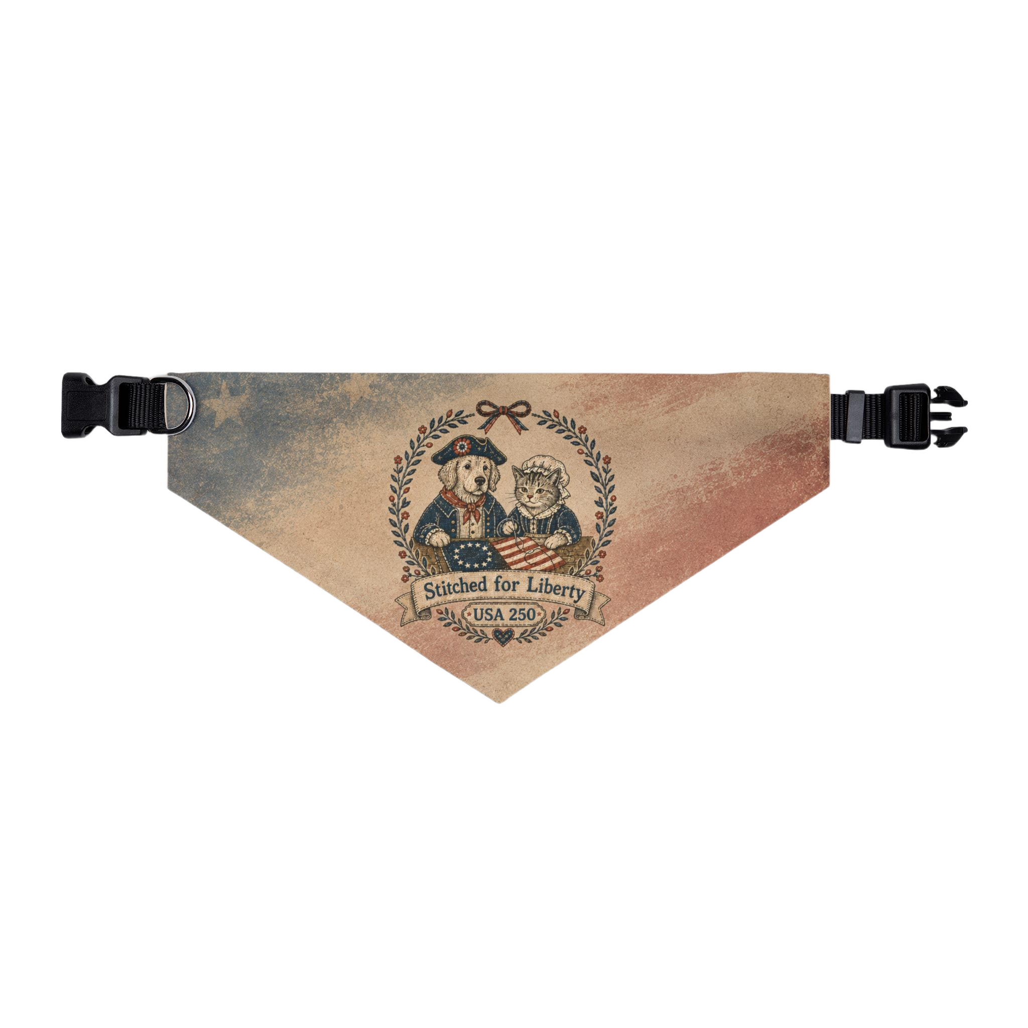 USA 250 — 'Stitched for Liberty' Pet Bandana