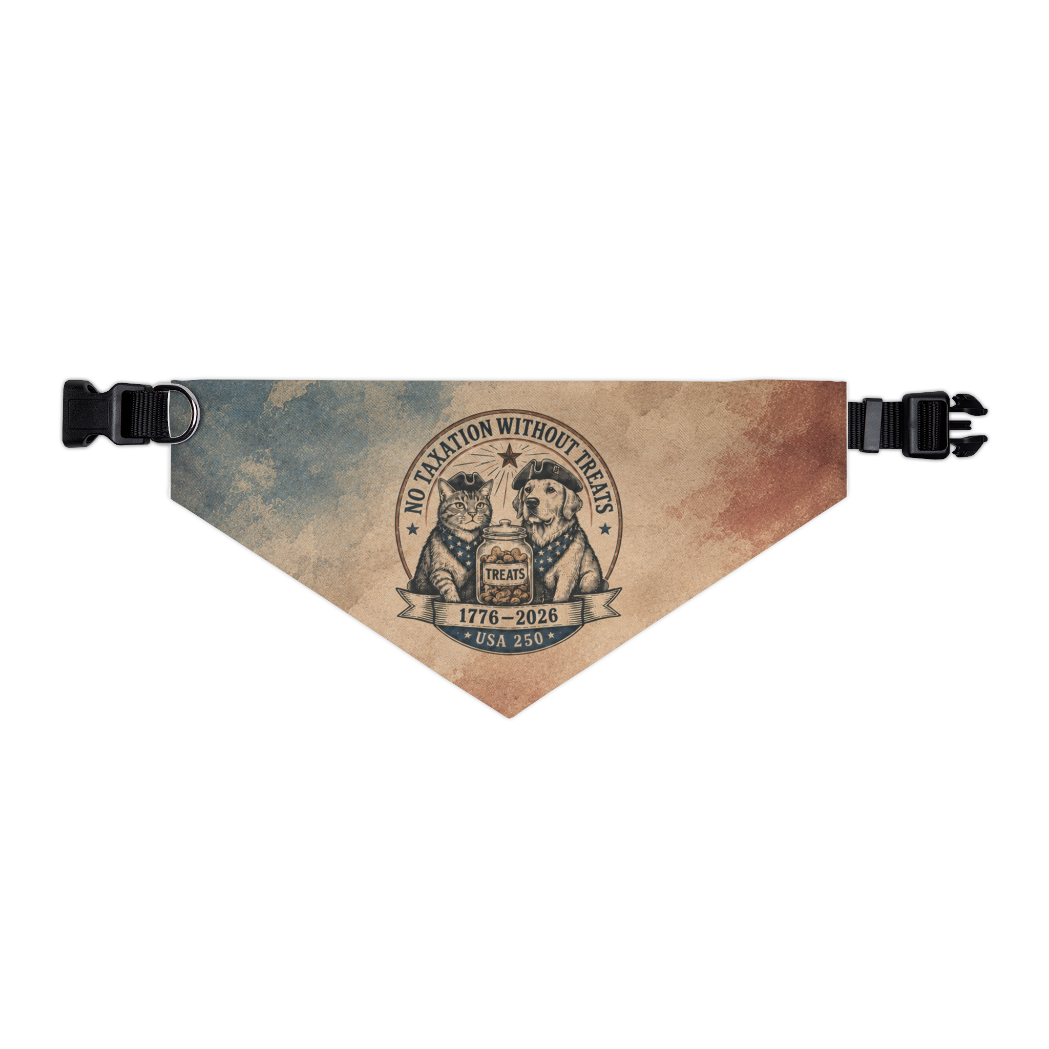 USA 250 - "No Taxation Without Representation" Pet Bandana