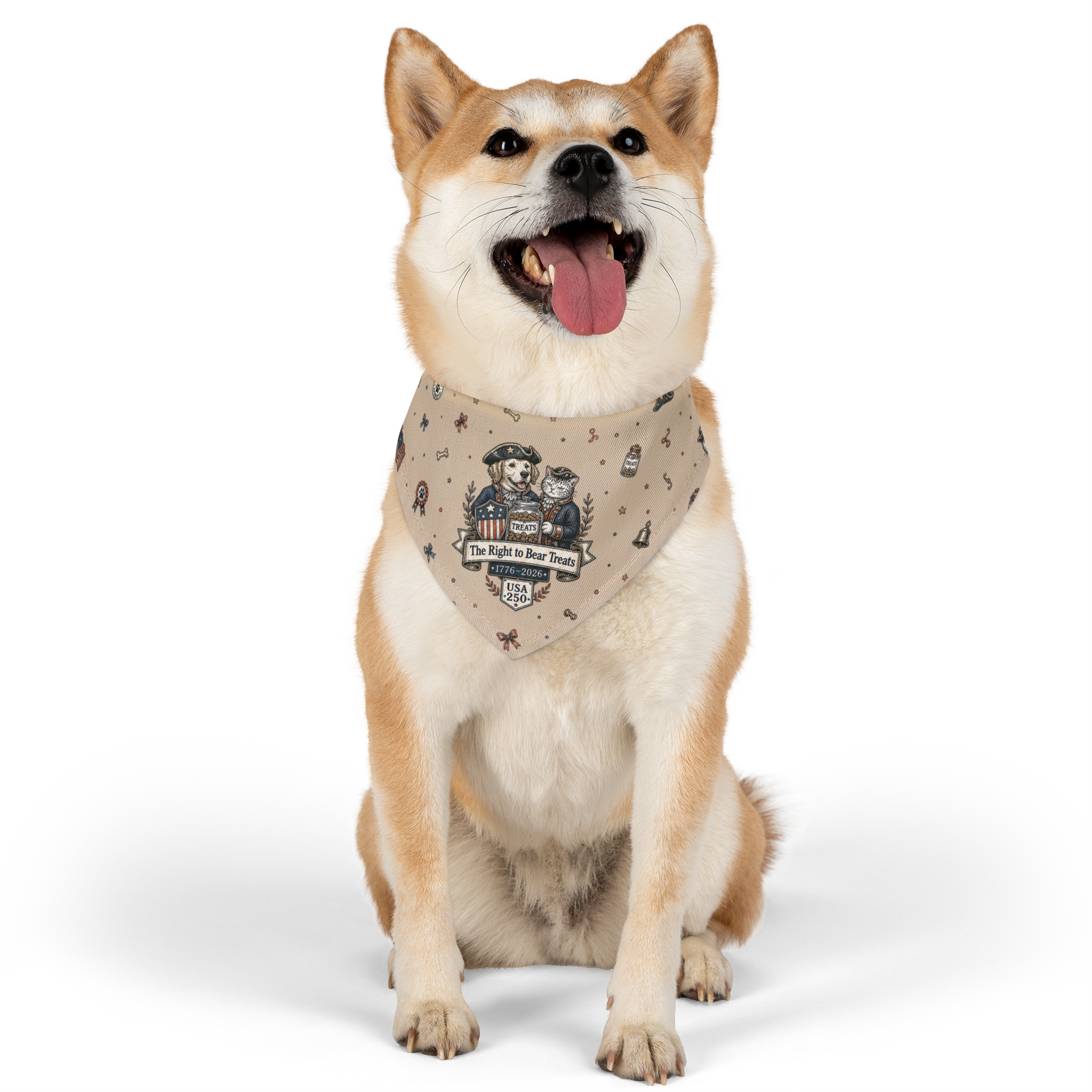 USA 250 – 'The right to bear treats' Pet Bandana