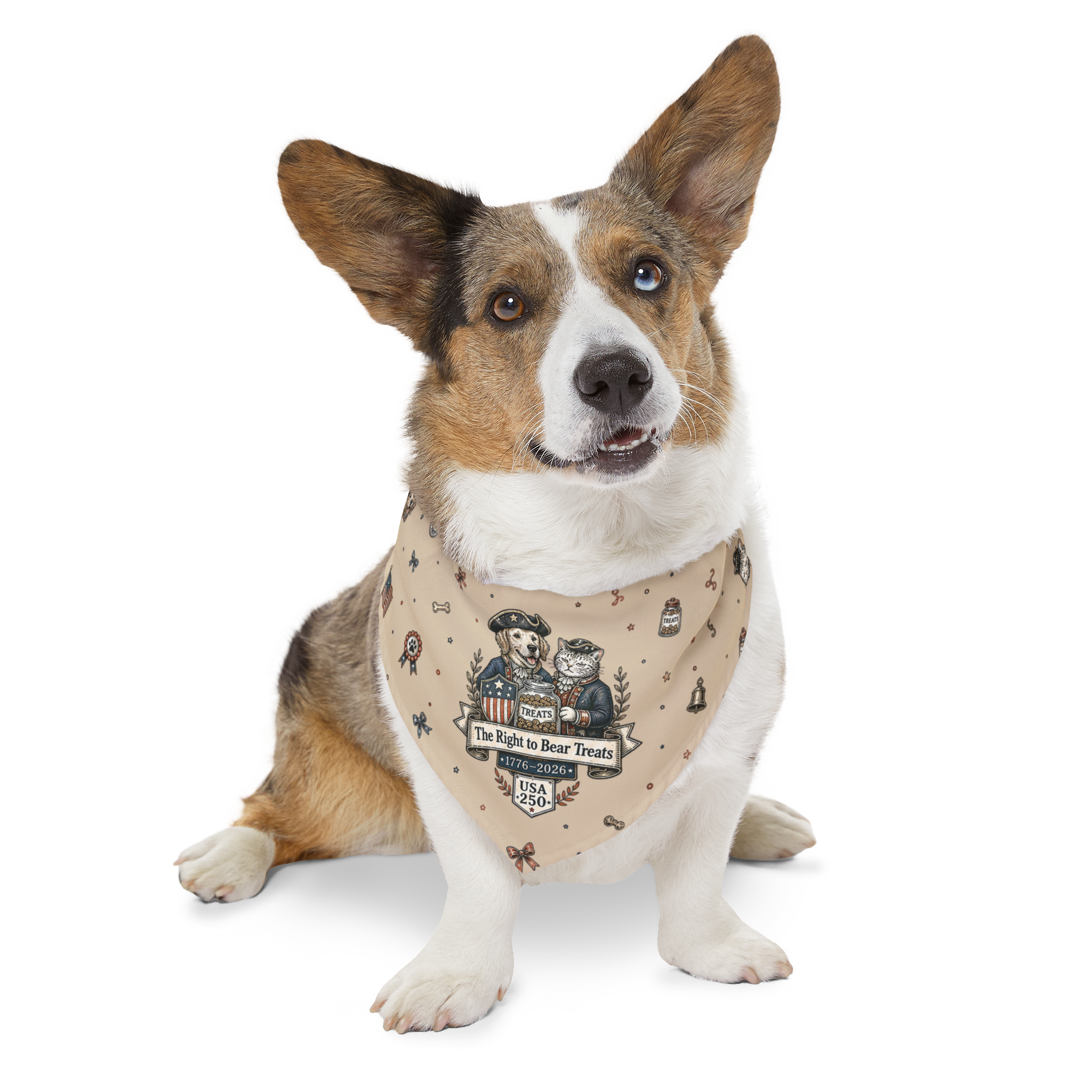 USA 250 – 'The right to bear treats' Pet Bandana
