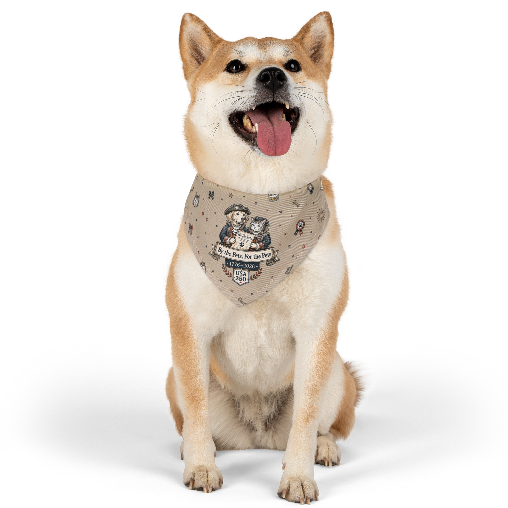 USA 250 — 'For the Pets, For the People' Pet Bandana