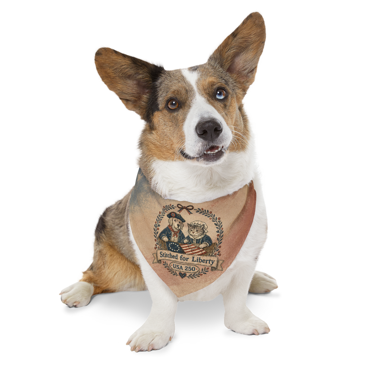 USA 250 — 'Stitched for Liberty' Pet Bandana