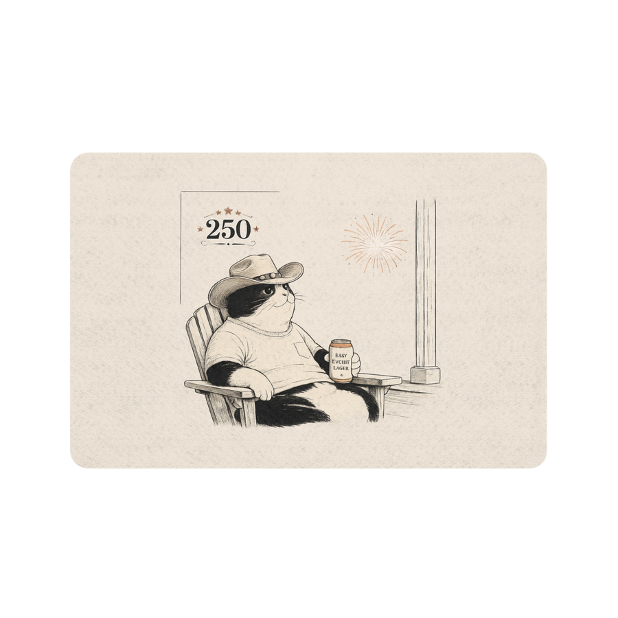 USA 250 - 'Cowboy Cat' Pet Food Mat