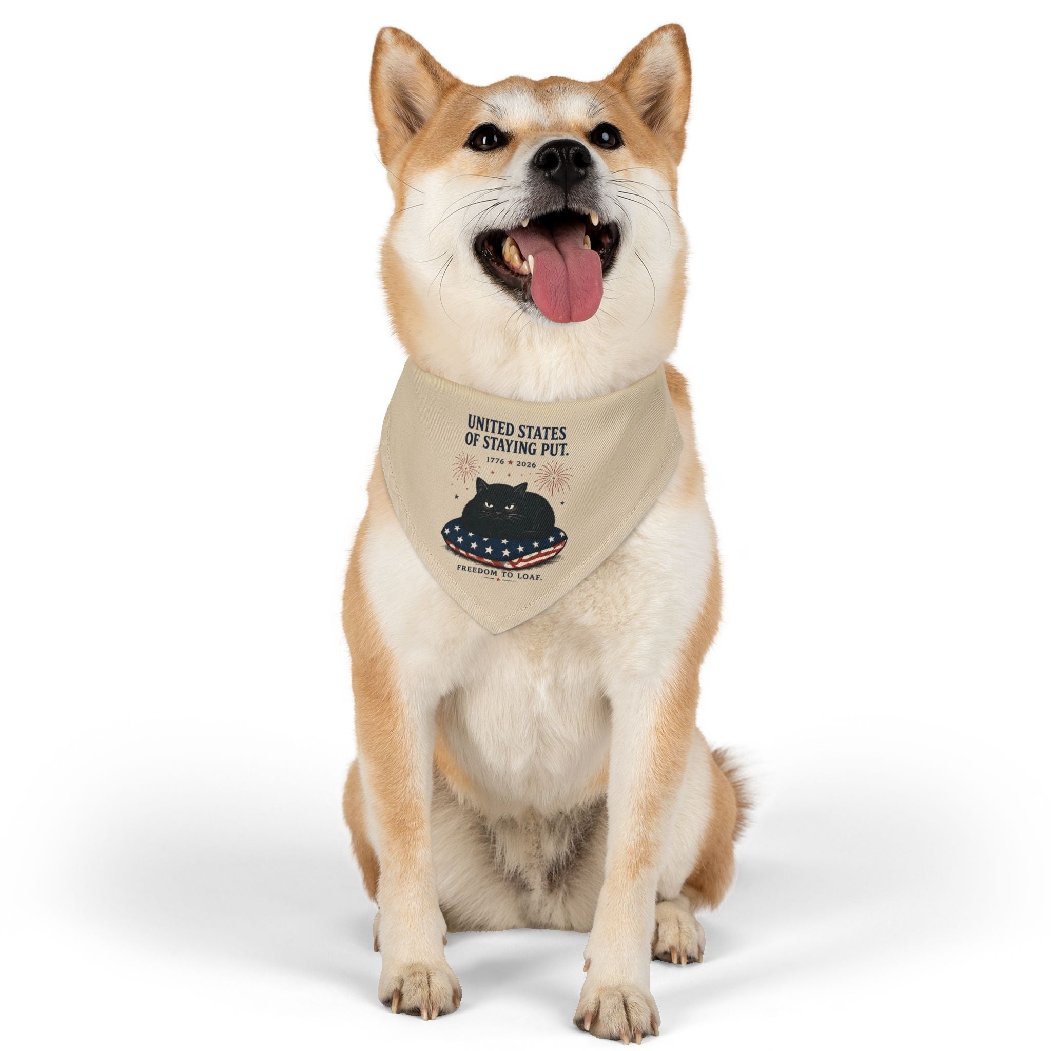 "United States of Staying Put" Pet Bandana