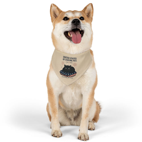 "United States of Staying Put" Pet Bandana