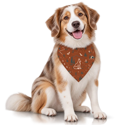 Petieer Clip-on Pet Bandana — 'Dusk Fox'