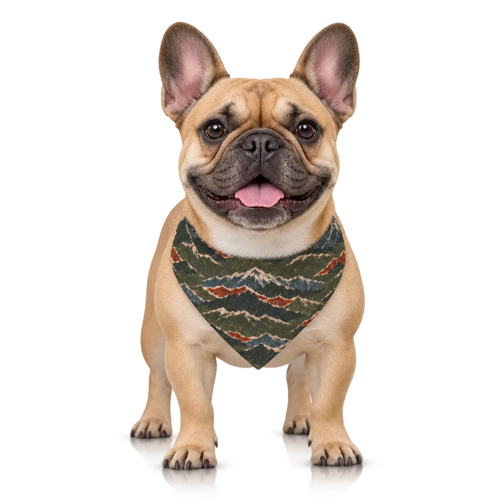Petieer Clip-on Pet Bandana — 'Endless Ridges'