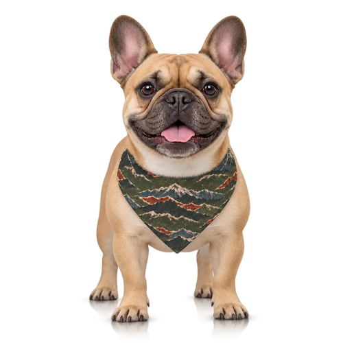 Petieer Clip-on Pet Bandana — 'Endless Ridges'