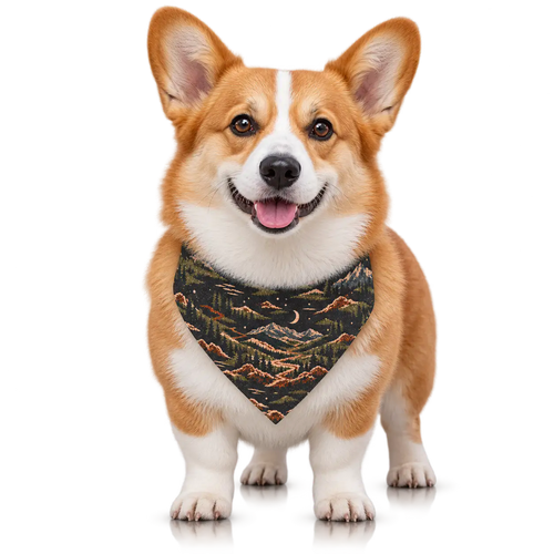 Petieer Clip-on Pet Bandana — 'Moonlight Pass'