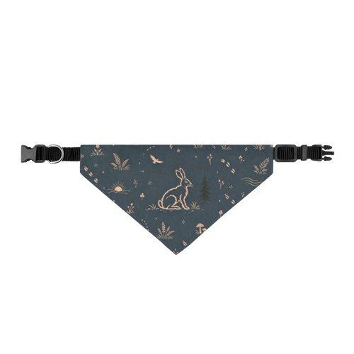 Petieer Clip-on Pet Bandana — 'Open Meadow Hare'