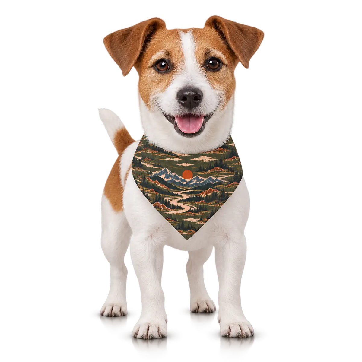 Petieer Clip-on Pet Bandana — 'River of First Light'