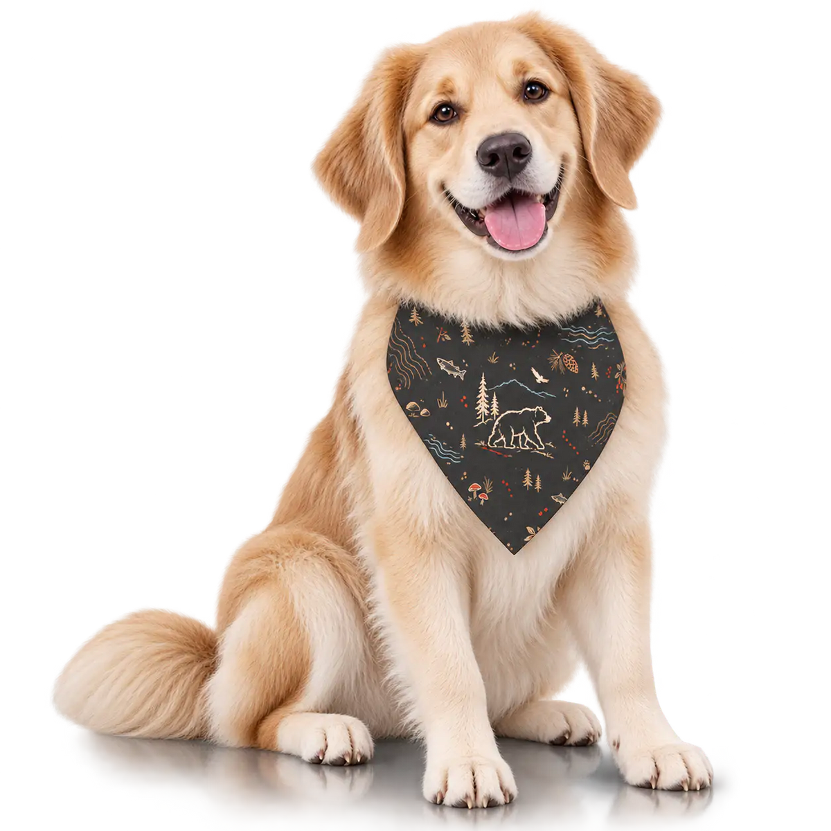 Petieer Clip-on Pet Bandana — 'Roaming Bear'