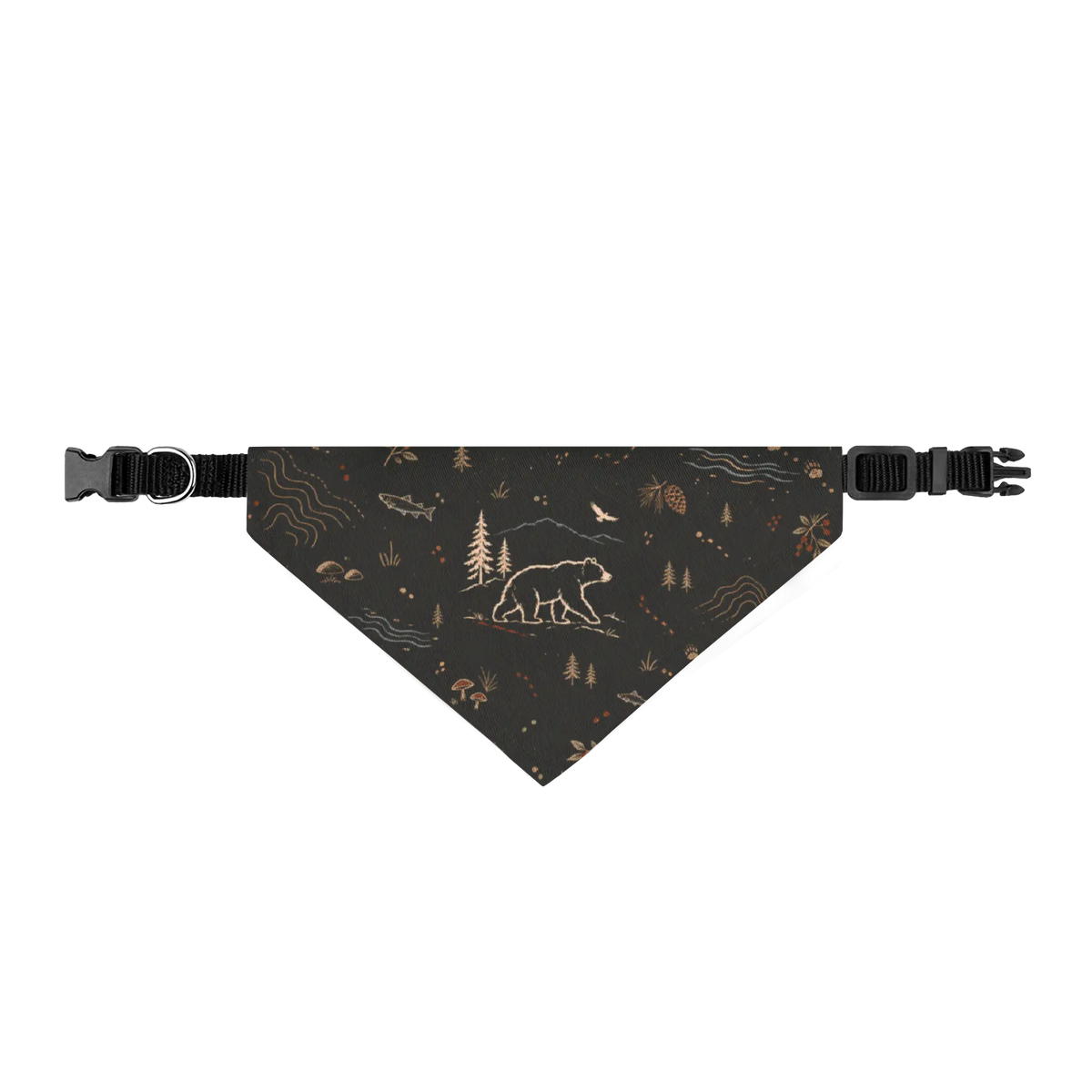 Petieer Clip-on Pet Bandana — 'Roaming Bear'