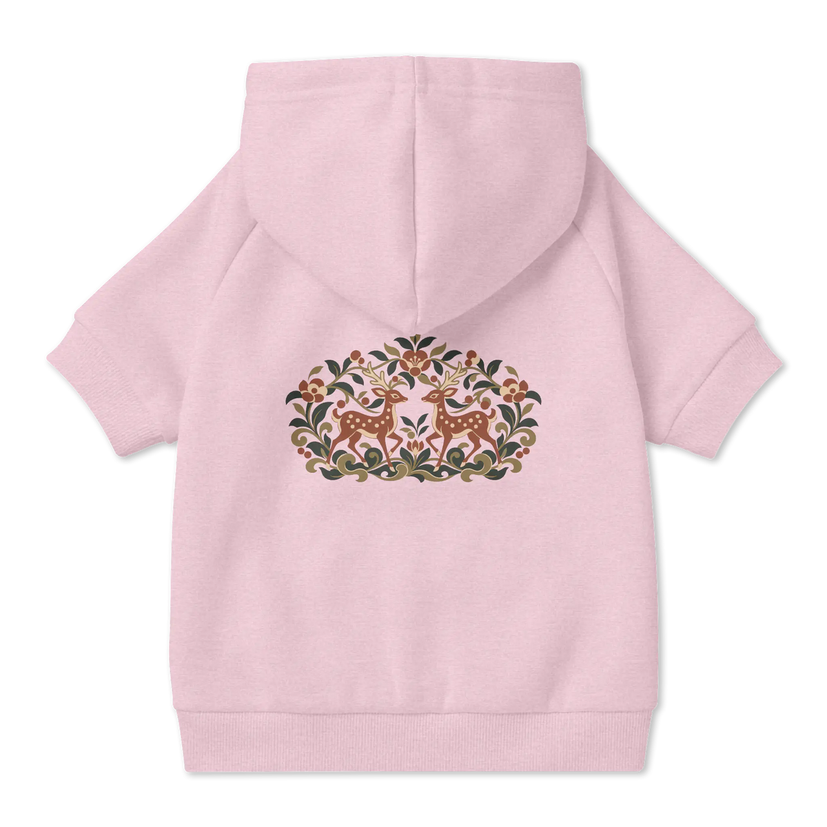 Petieer Pet Hoodie with Collar Hole – Twin Deer Pink