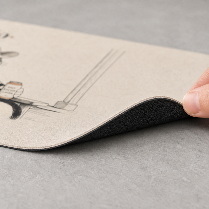 Anti-slip neoprene backing